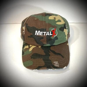 METALX METAL X CAMUFLAJE DESGASTADO PAPÁ SOMBRERO ajuste relajado deshilachado camuflaje hombre/mujer - Imagen 1 de 6
