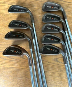 Ping Eye2+ Beryllium Copper Orange Dot Iron Set #3-9,W,S(9Clubs) /Steel Shaft - Picture 1 of 8