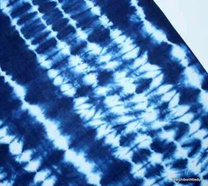 Stripe print Shibori tie dye Indian Cotton Fabric, women's cloth Making Fabric - Picture 1 of 5
