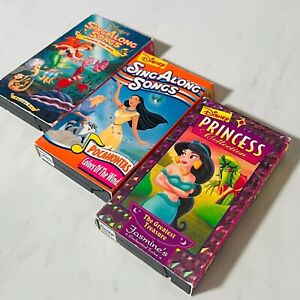 VHS - Disney's Sing Along Songs Ariel Pocahontas - Princess Collect Jasmine- YPP