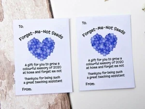 5 x Regalos de Asistente de Enseñanza | TA Present | Forget Me Not Seeds Gracias - Imagen 1 de 3
