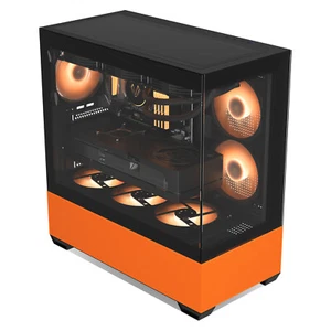 Vetroo K3 Mid-Tower ATX /M-ATX PC Gaming Gehäuse 270° Full View Dual Tempered Glass - Bild 1 von 10