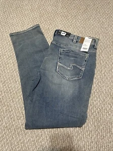 Men’s Silver Jeans Straight Leg Easy Fit Grayson 44 X 36 Denim NWT - Picture 1 of 5