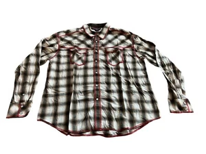 Rock & Roll Cowboy Mens Shirt 2XL Multicolor Button Up Pearl Snap Button Cotton - Picture 1 of 10