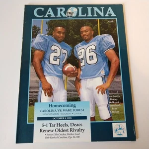 Oktober 1993 Carolina Tar Heels vs Wake Forest Demon Deacons Football Magazin - Bild 1 von 9