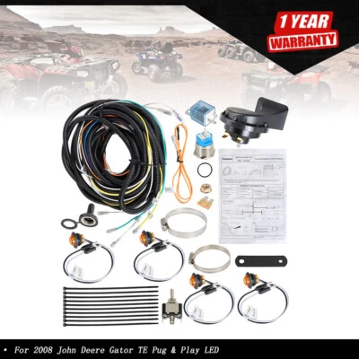Turn Signal Light Kit w/Horn Fit For 2008 John Deere Gator TE Pug & Play LED - Image 1 of 4