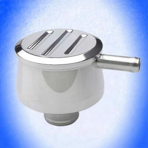Entlüfter Ventildeckel CHROM rund mit 90° Anschluss 1.25" 32 mm 31,75 mm Alu  - Bild 1 von 1