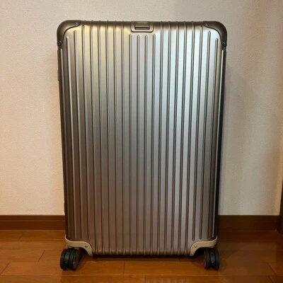 Mala de transporte Rimowa titânio 100L~105L 4 rodas não usada - Imagem 1 de 4