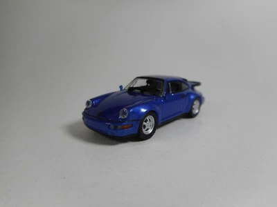 Minichamps 1:87 1990 Porsche 911 Turbo (964) Blu Metallizzato Modello Finitto - Immagine 1 di 4