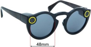 SFx Replacement Sunglass Lenses Fits Snapchat Spectacles - 48mm Wide