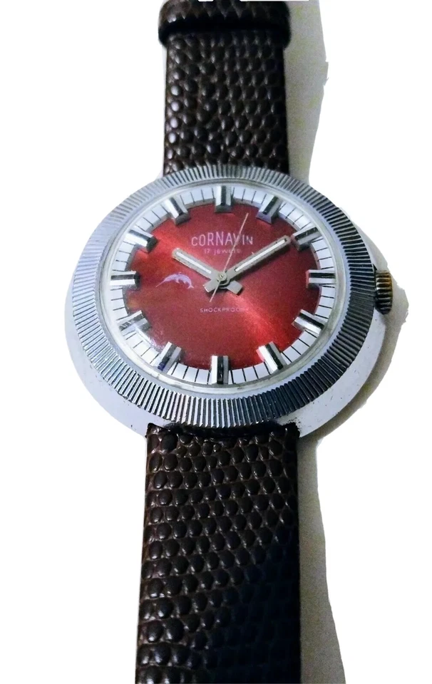 Cornavin Solviet эпохи платье часы из Украины с красным лицом  - Изображение 1 из 1