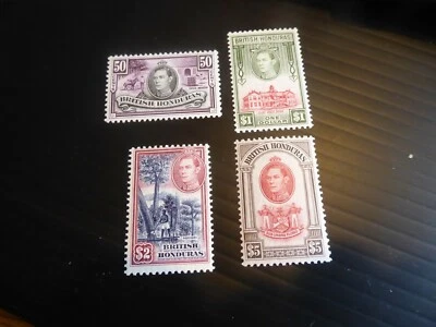 BRITISH HONDURAS 1938 SG 158-161 DEFINITIVES  MNH - Изображение 1 из 2