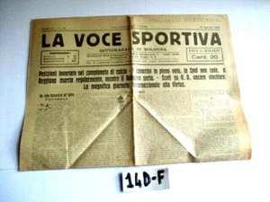 SPAL LA VOCE SPORTIVA 10 4 1925 CALCIO E SPORT VARI STAMP. A BOLOGNA (14DF) - Foto 1 di 1