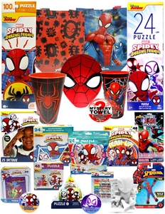 Spidey 20pc Puzzle Activity Ultimate Set with DSE Bonus Mystery Towel for Kids - Picture 1 of 17