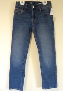 NWT Gap Kids Straight Jeans Boy's Size 12 - Picture 1 of 3