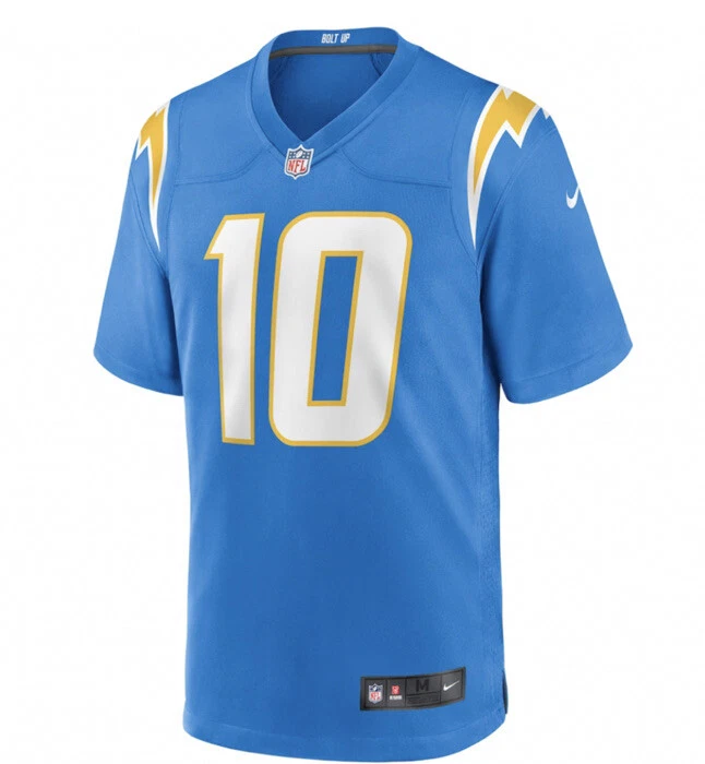 Los Angeles Chargers Justin Herbert 10 NFL Nike Mens Jersey Blue Logo XL