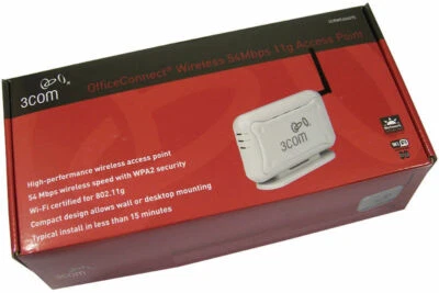 New 3COM Office Connect Wireless 54Mbps 11g 3CRWE454G75 Access Point/WPA2 Secure - Image 1 of 4