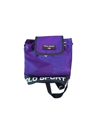 Rare Vintage POLO SPORT Ralph Lauren Spell Out USA Flag Messenger Bag Thailand - Image 1 of 4