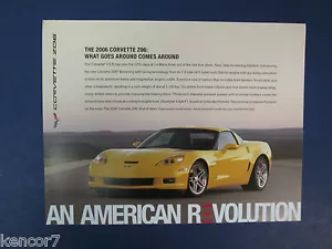 2006 Chevrolet Corvette Z06 Sales Brochure D8301 - Picture 1 of 3