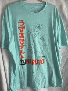 Camiseta Naruto Shippuden 3XL 07 Uzumaki Gráfica Azul Agua Camisa Anime - Imagen 1 de 5