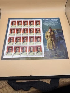 USPS Stamp Sheet 20 Stamps ~ HUMPHREY BOGART ~ Legends of Hollywood 32 Cent - Picture 1 of 3
