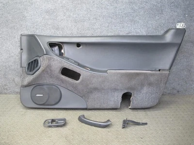 90-93 NISSAN Z32 300ZX 2+0 RIGHT INTERIOR DOOR PANEL W HANDLE & TRIM SET OEM - Image 1 of 4