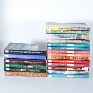 Louis L'Amour PB Westerns LOT of 20 BOOKS Various Titles & Series COWBOY Vintage - Picture 1 of 9