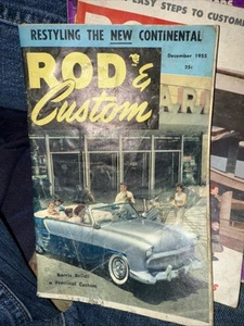1955 Dec ROD & CUSTOM Hot Rods GEORGE BARRIS Aerodynamics BONNEVILLE FLATS more - Picture 1 of 1