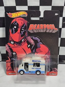 1/64 2019 Hot Wheels Premium Retro Entertainment Deadpool Ice Cream Truck New - Picture 1 of 8