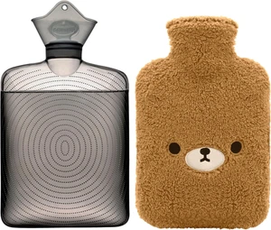 Bolsa Agua Caliente 2L con Funda Polar Oso Marron Alivio Dolor y Calor - Bild 1 von 12