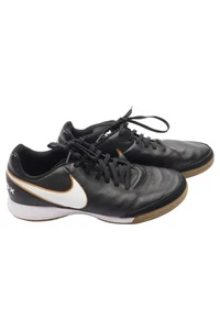 Nike T-Lite XI Schnürschuhe Leder Schwarz Gr. 38.5 Freizeit Sportlich Uni - Bild 1 von 5