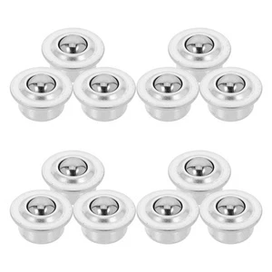 12 Pcs Bearing Wheel Low Profile Casters Heavy Duty Sliding Ball - Picture 1 of 12