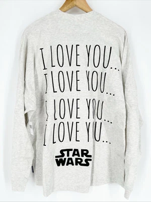 迪士尼公园我爱你星球大战猎鹰精神球衣莱娅公主成人尺寸L — 第 1/4 张图片