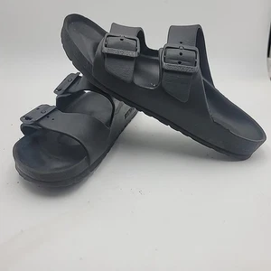 Birkenstock Arizona EVA Sandals EU38 US7.5 Black Slides Slip On Comfort Flats - Picture 1 of 8