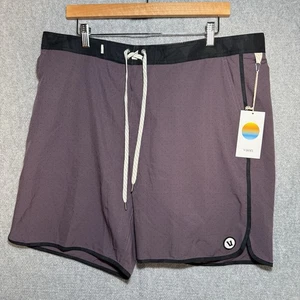Vuori Cruise Board Shorts Mens 36 Purple Micro Dots Pocket Beach New With Tags - Picture 1 of 6