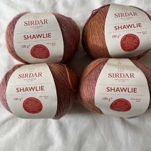 Sirdar Shawlie 100g Balls X 4 Peony - Picture 1 of 4