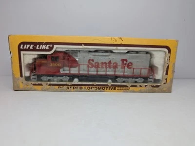 LIFE LIKE #8294 HO GP 38 POWERED  Diesel Locomotive Santa Fe 3500 Original Box - Image 1 of 4