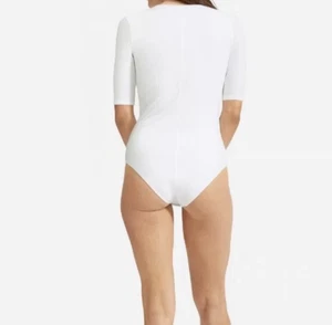 Everlane Body Damen S weiß Rundhals Kurzarm Supima Baumwollmischung - Bild 1 von 10