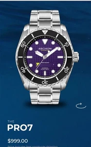 🤖💀ARCHON Offshore Uhr ~ Pro7 Purple ~ Diver ~ Spring Drive Automatikwerk💀🤖 - Bild 1 von 7