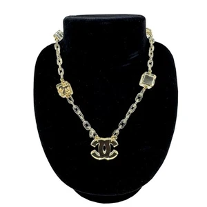 Chanel 01P Ice Cube Necklace Women's Accessories Silver Used AB Condition - Picture 1 of 6
