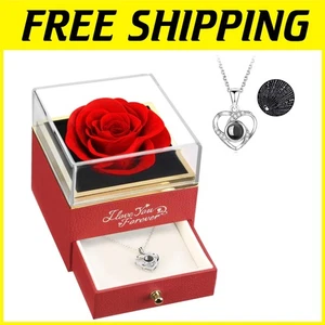 Ewige Rose Geschenkset für Sie, I Love You Halskette - Bild 1 von 8