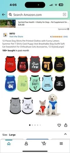 Dog Shirts 12 Count Assorted Size Large Puppy - Picture 1 of 3