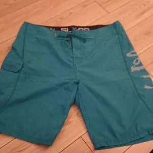 Salt Life SLX-QD Mens Aqua Board Shorts Front Pocket ClosureEEyelet Cord EUC 36 - Picture 1 of 5