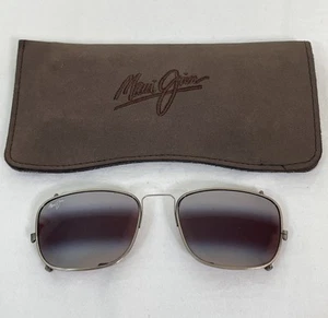 Maui Jim Polarized Clip On Sunglasses With Case - Picture 1 of 7