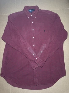 Ralph Lauren Shirt Mens Size XL Red Plaid Blaire Button Down - Picture 1 of 3