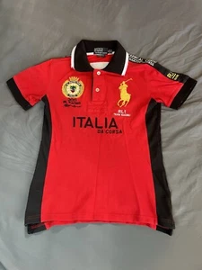 Polo Ralph Lauren 2011 RL1 Italia Racing Team Boys Size Medium - Picture 1 of 6