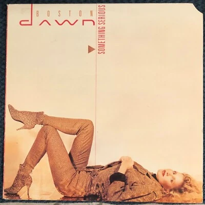 Boston Dawn - Something Serious 12" - 1990 dance/pop - white vinyl - Near Mint - Image 1 of 2