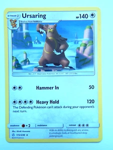 Ursaring 172/236 NM Pokemon TCG Karte Cosmic Eclipse ENG 2019 Colorless Rare - Bild 1 von 2