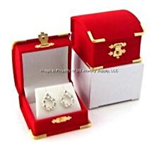 Wholesale Lot 36 Clear Crystal Style Large Earring or Pendant Jewelry Gift Boxes