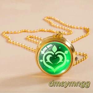 Genshin Impact Vision Pocket Watch Rotatable Luminous Quartz Watch Necklace - Picture 1 of 6